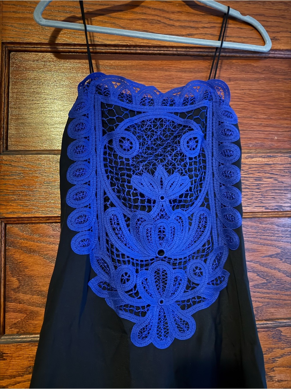 VICTORIA BECKHAM 100% Silk Slip Mini Dress Spaghetti Straps Lace Overlay Y2K 4 - Picture 2 of 9